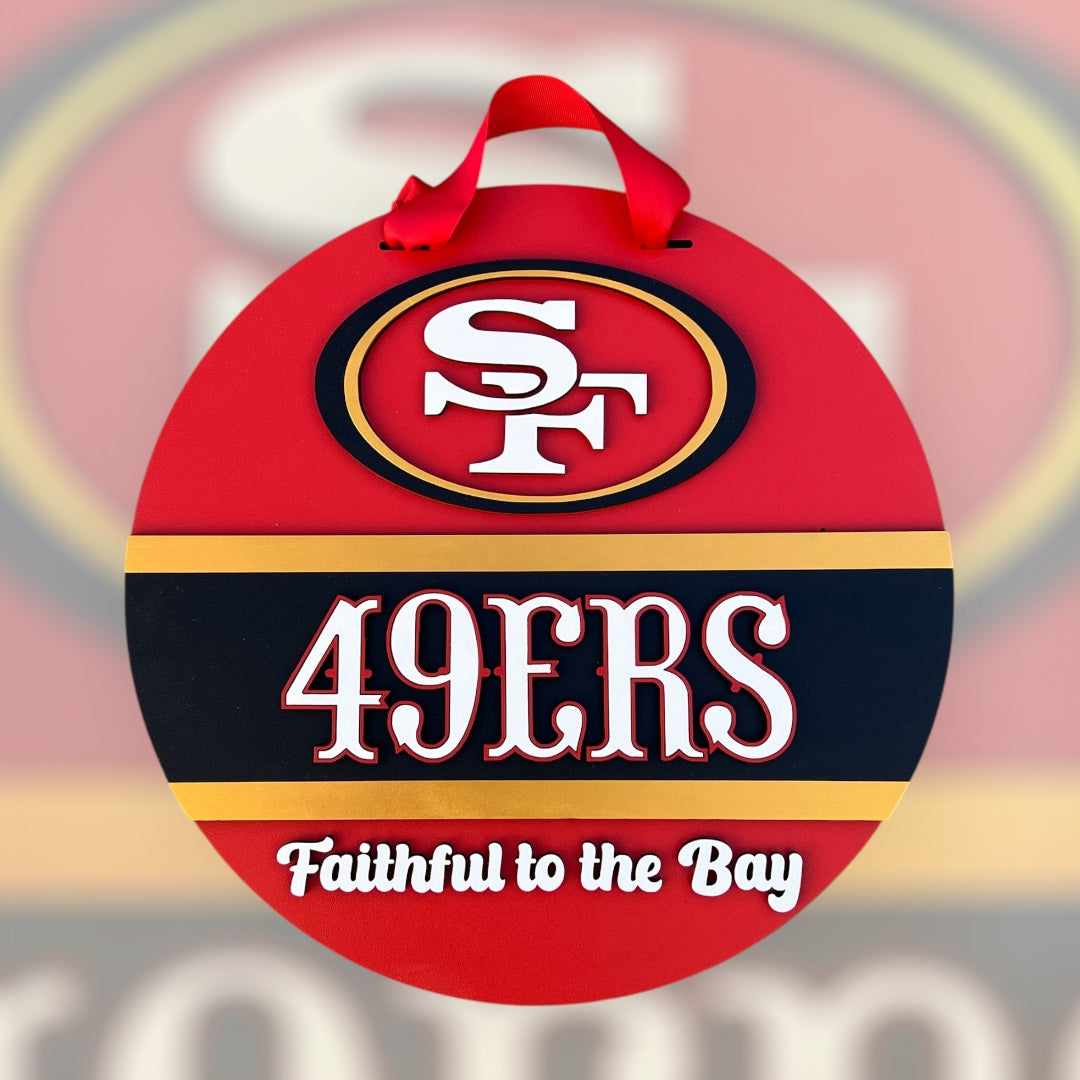 49ers Faithful Door Hanger