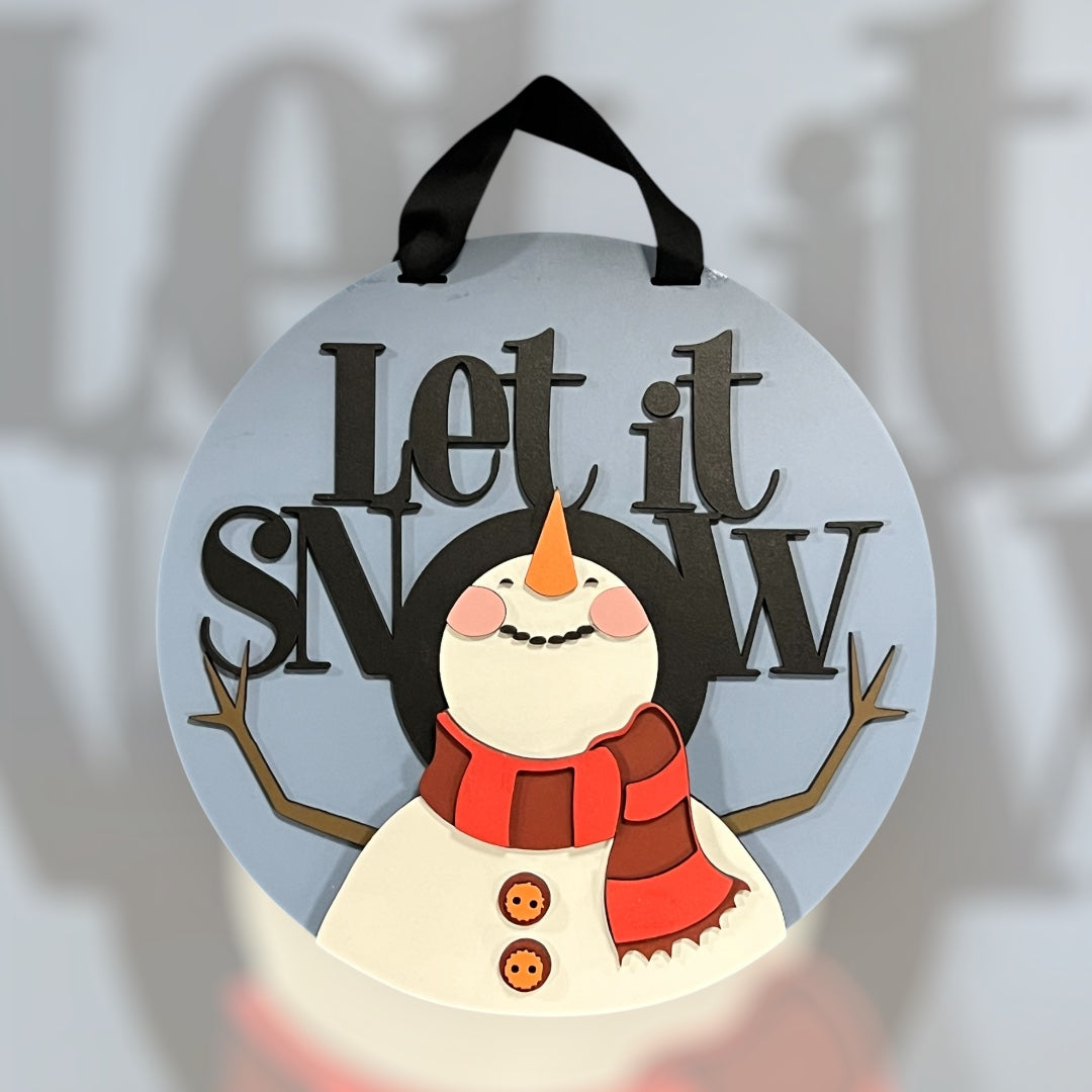Let It Snow Door Hanger