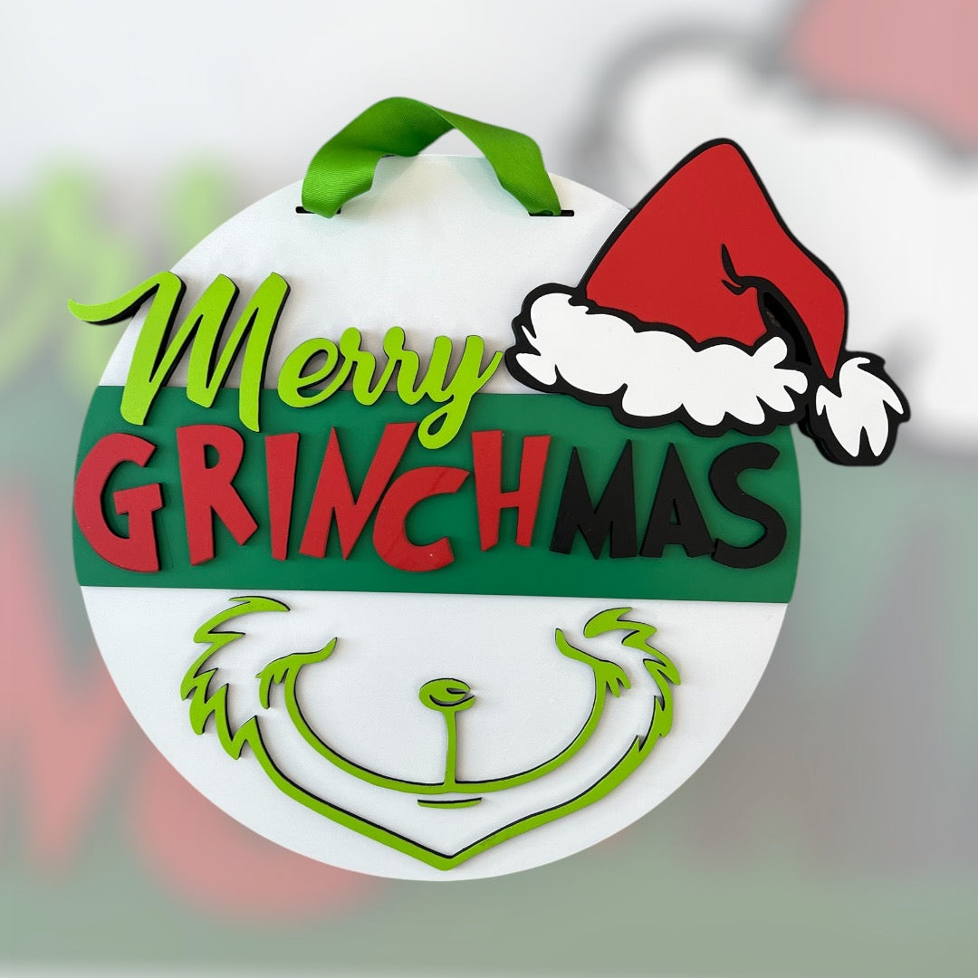 Merry Grinchmas 2023 Door Hanger
